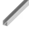 Profilo a u quad 19.5x1 pvc bco 1 mt