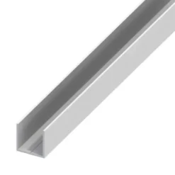 Profilo a u quad 15.5x1 pvc bco 1 mt
