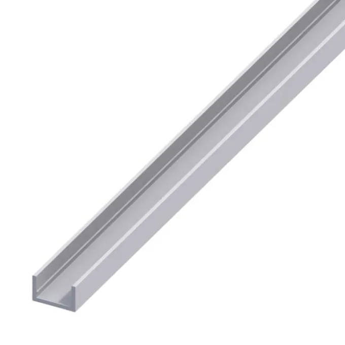 Profilo a u 10x13.5 allum arg 1 mt