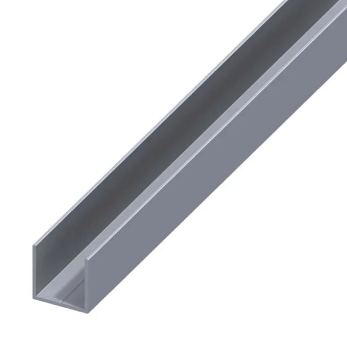 Profilo a u 7.5x1.0 allum nat 1 mt