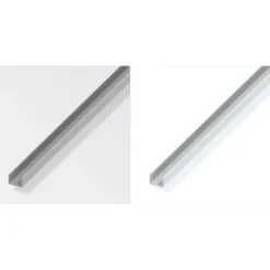 Profilo a u 10x18x10 pvc bco 1 mt