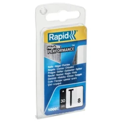 Rapid Chiodini n°8 in acciaio con taglio di precisione, punte da 30 mm, confezione 1000 pz