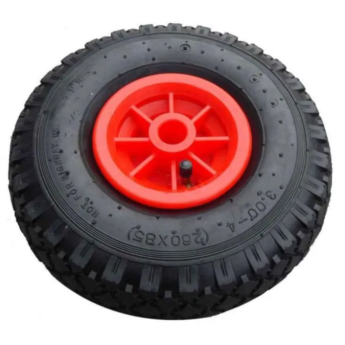 Rocarr Ruota sc.pneum.flangia nylon batt. scolpito d.260