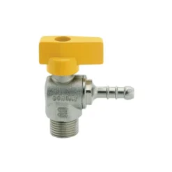 Rubinetto gas gpl a squadro c/portagomma m 1/2"