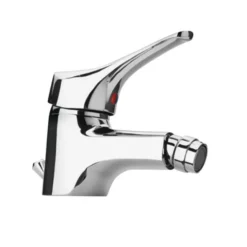 Rubinetto miscelatore monoforo per bidet, linea Alfa, finitura cromo
