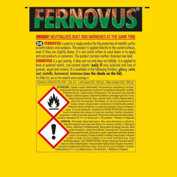 Saratoga Saratoga Fernovus Micaceo Grigio Grafite 0,750 LT