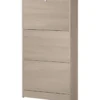 Sarmog Scarpiera olmo 3 ribalte con schienale 114x62x18 cm