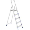 Scala piuma in alluminio, portata 100 kg, 6 gradini
