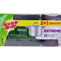 Scotch brite spugna +fibraverde, conf. 2+1 pz