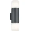 Serie hoosic, applique , bi-emissione, Ø 8xh.33 cm, colore antracite