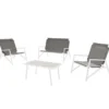 Set formentera in ferro bianco