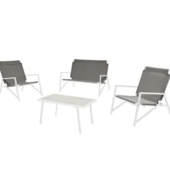 Set formentera in ferro bianco