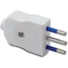 Spina compact 2 poli+t 10 a bianco