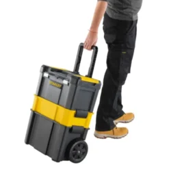Stanley Carrello portautensili, trolley essential 3 in 1, capacità di carico 20 kg, 47x28xh.62 nero/giallo
