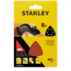 Stanley Fogli abrasivi, per levigatrice, grana 80, 5 pezzi