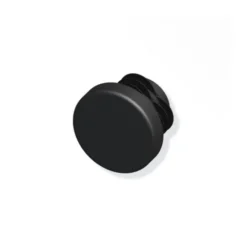 Tappo tondo 19.5 mm pe nero 2pz