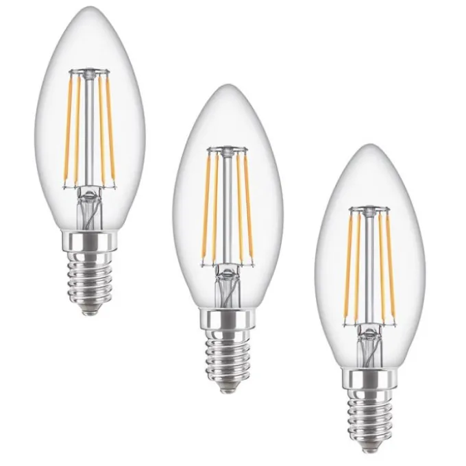 Tecn1co Set 3 lampadine candela wireled 4,3w 2700k e14