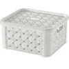 Tontarelli Scatola piccola traforata arianna con coperchio da 1,4 litri, 14,5 x 16,6 x h 8,5 cm