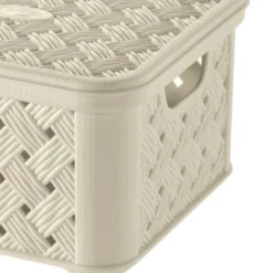Tontarelli Scatola piccola traforata arianna con coperchio da 1,4 litri, 14,5 x 16,6 x h 8,5 cm