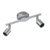 Trio lighting Barra 2 luci paris in alluminio, gu10, l 26 cm
