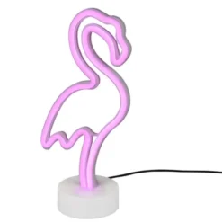 Trio lighting Lampada da tavolo, flamingo, led rosa, h.30 cm