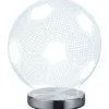 Trio lighting Lampada da tavolo globe led pallone, con variazione luce da cala a fredda , h.22 cm