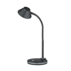 Trio lighting Lampada led da tavolo berry, flessibile, 3,2 w, h.44 cm, colore antracite