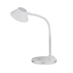 Trio lighting Lampada led da tavolo berry, flessibile, 3,2 w, h.44 cm, colore bianco