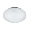 Trio lighting Plafoniera led putz, Ø 27 cm, 10 w = 960 lumen, 4000 k, diffusore metacrilato effetto cielo stellato