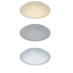 Trio lighting Plafoniera led kato Ø 60 cm, diffusore metacrilato, variazione luce, con telecomando, effetto cielo stellato
