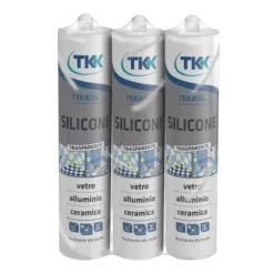 Tripack silicone universale tkk, 3 x 280 ml, trasparente