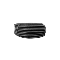 Tubo corrugato in pvc, Ø 20 mm x 100 mt, con sonda tiracavi, colore nero
