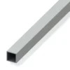 Tubo quadrato allum 15x15 inox spazz 1mt