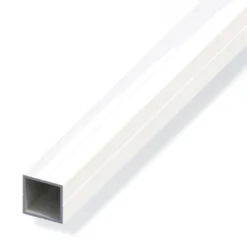 Tubo quadrato d.23.5 mm pvc bco 0.3mt