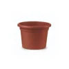 Tuscania Vaso cilindro, Ø 27xh.19 cm, colore terracotta