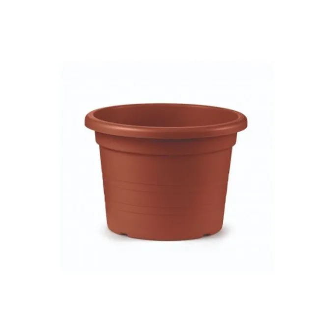 Tuscania Vaso cilindro, Ø 27xh.19 cm, colore terracotta