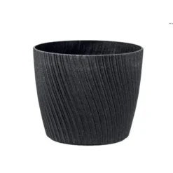 Tuscania Vaso mika eco wood, 19 cm, antracite