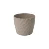 Tuscania Vaso mika eco wood, 19 cm, platinum