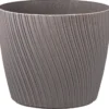Tuscania Vaso mika eco wood, 15 cm, platinum