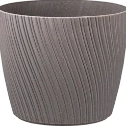 Tuscania Vaso mika eco wood, 15 cm, platinum
