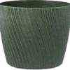 Tuscania Vaso mika eco wood, 15 cm, malachite verde