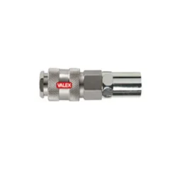 Valex Raccordo rapido con portagomma, 1/4" m, 4 pezzi