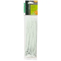 Verdemax Fascetta universale, 190x5 mm, 50 pezzi, bianco